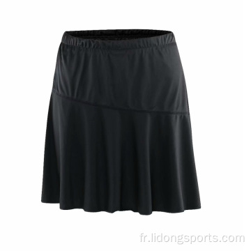 Fashion Black Girl Femmes Sportswear Shorts Jupe de tennis